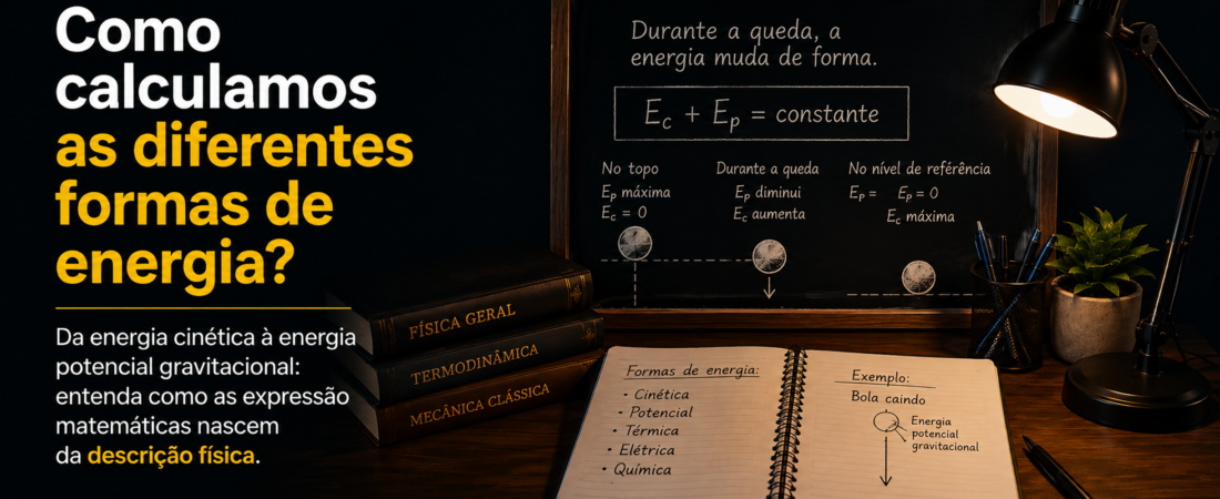 Como podemos calcular as diferentes formas de energia?