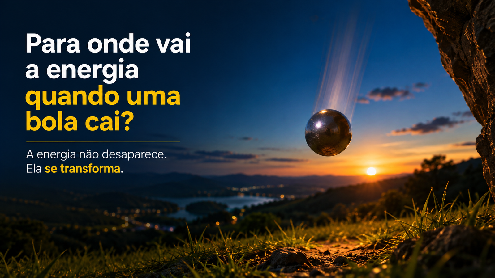 Energia não desaparece: ela se transforma
